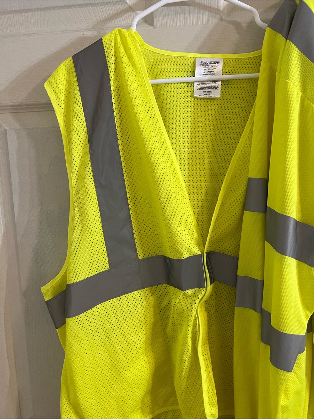 Men's4 Piece Safety Shirt/Vest Bundle L/XL High Vis Reflective Long-Sleeve
